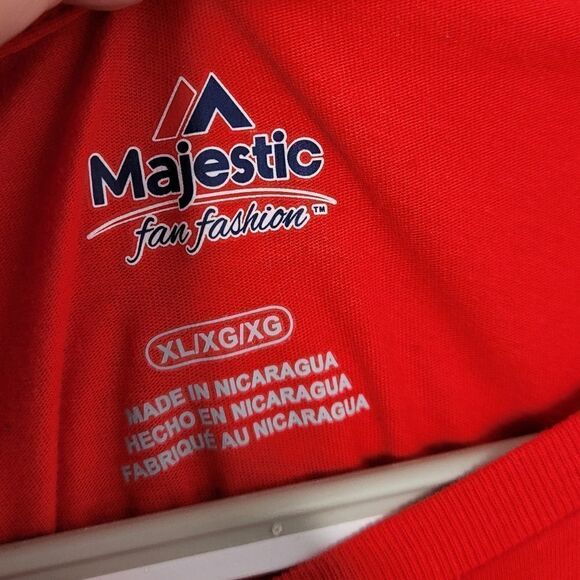MAJESTIC superbowl LIII Atlanta GA 2019 red tee shirt XL - Picture 7 of 9